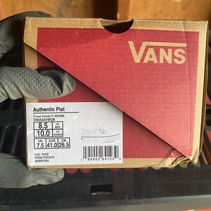 Vans Authentic Plat White Sneakers